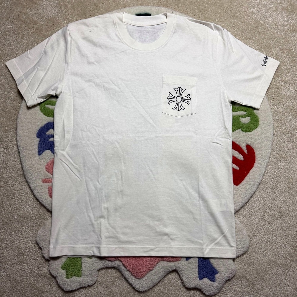 Chrome Hearts Cross Pocket T-Shirt White Size Medium Streetwear Staple